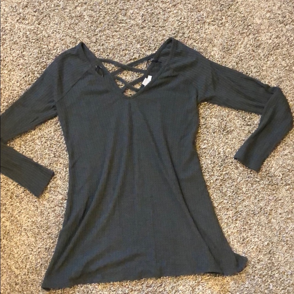 Grey maternity sweater
